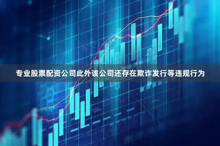 专业股票配资公司此外该公司还存在欺诈发行等违规行为